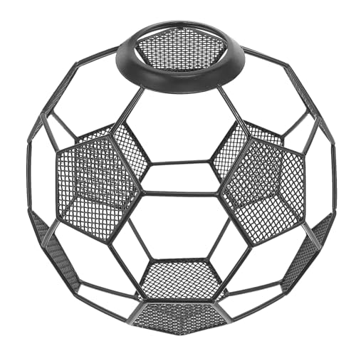 AMUSLESUR Abat-Jour Décoratif en Fer Électroplaqué, Ballon de Football, Trou 4,2 CM, Design Moderne pour Chambre et Espace de Divertissement