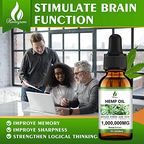 (3 Pack) 1,000,000MG Hemp Oil Extract - Organic Extra Strong Formula - Co2 Extraction - Organically Grown in USA - Organic, Vegan, Non-GMO
