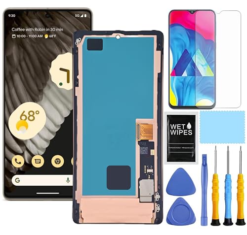 ZTOOYO AMOLED for Google Pixel 7 Pro Screen Replacement kit for Pixel 7 Pro Screen Replacement GP4BC GE2AE LCD Display digitizer Touch Screen Assembly (Not for Pixel 7A / 7) (Black)