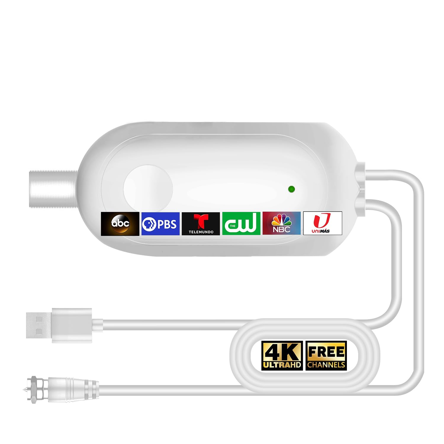 Antenne TV,Amplificateur D'antenne HDTV à Portée De 2000 Miles, Support DVB-T2, Bâton De