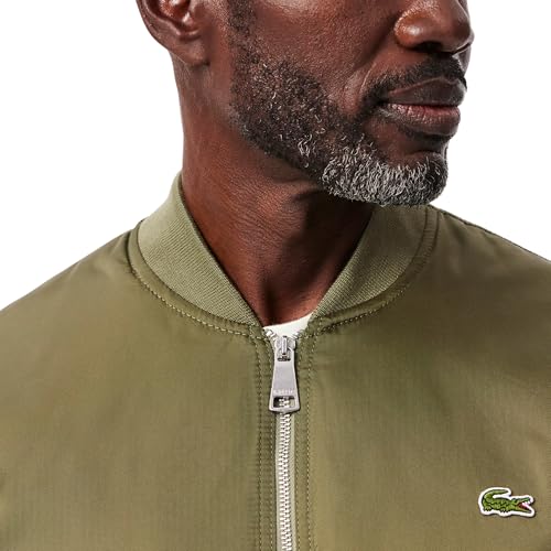 Lacoste Men's Water-Repellent Padded Bomber Jacket2