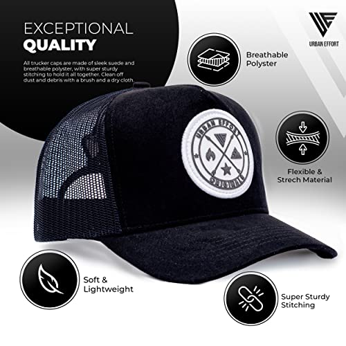 Image of Urban Effort Trucker Hat for Men - Mesh Back Baseball Cap, 5 Panel Snapback Hats for Men and Women