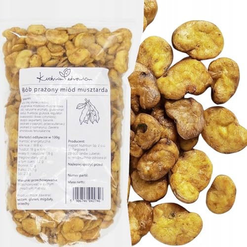 Fave Croccanti Miele e Senape 250g – Snack Vegetariano Dolce-Salato, Senza Glutine | KUCHNIA ZDROWIA
