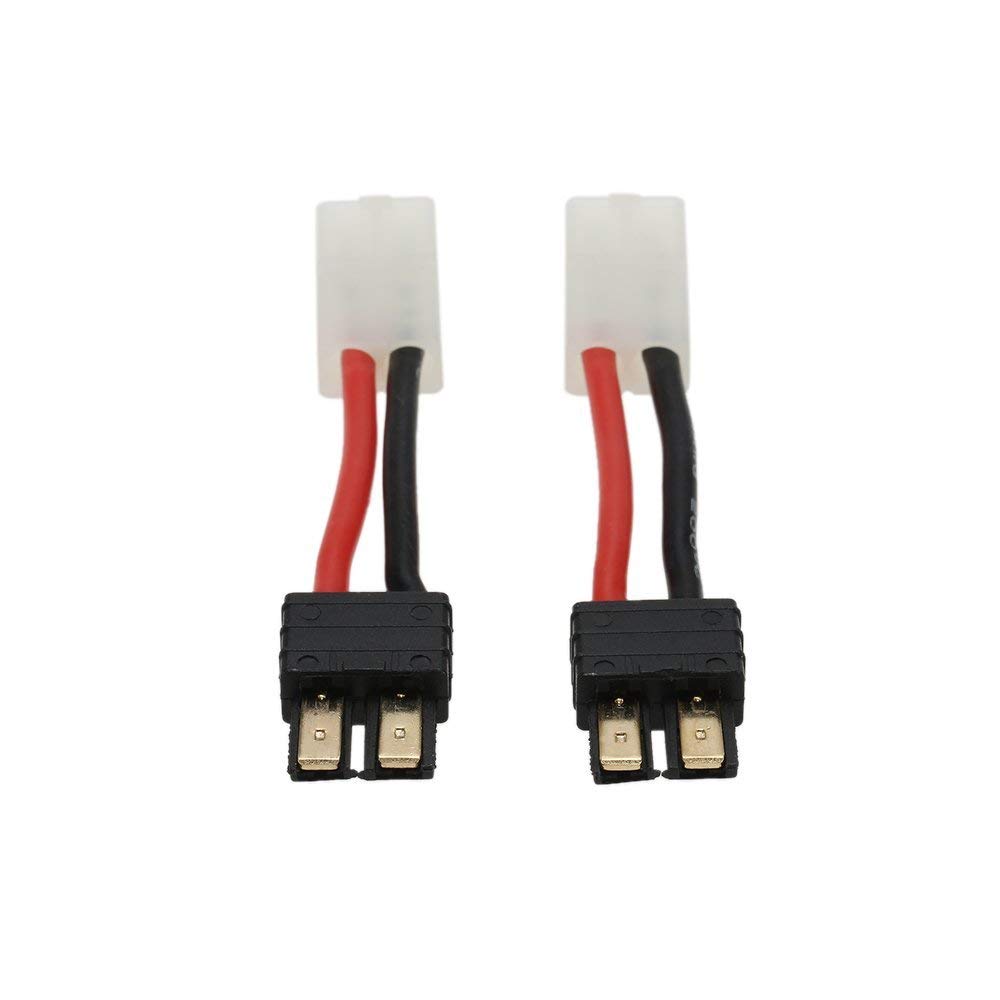 Adaptador De 3 Pares Tamiya A Traxxas – Cable De 5 Cm Calibre 14, Conector Macho-Hembra Para Baterías Lipo En Coches RC, Drones Y Más