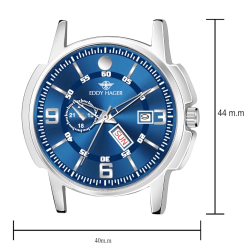 Image of EDDY HAGER EH-226-OLIVE Stainless Steel Analog Men's Watch