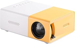 BamFy Portaflixx Pocket Projector, PVO Portable Projector for Cartoon, Mini Portable Bluetooth Projector, Mini Projector for Cartoon, LED Pico Video Projector for Home Theater Movie Projector,Yellow