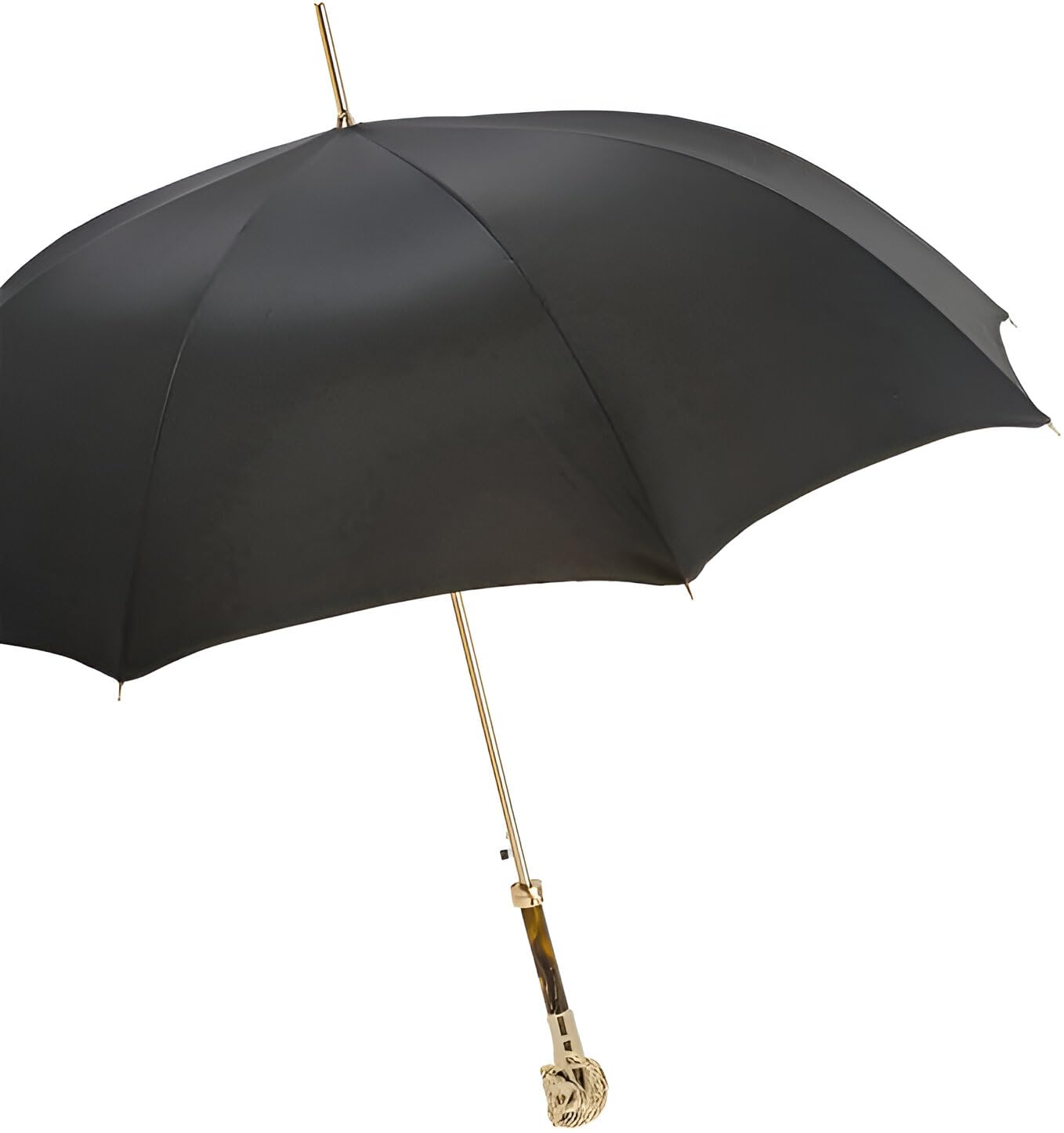 Pasotti Luxury Golden Horse Umbrella Manual Opening 100% Polyester