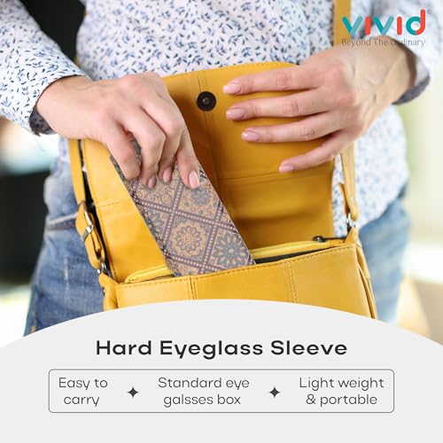 Image of VIVID Unisex Specs Magnetic Eyewear Dabbi Faux Leather Hard Case Cover