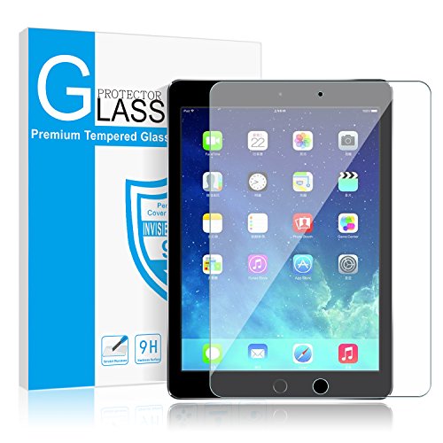 iPad 9.7 6th Generation (2018/2017) / ipad Air 2 / ipad Pro 9.7 / ipad Air Screen Protector, SMAPP Tempered Glass Screen Protector - Apple Pencil Compatible/Scratch Resistant/High Definition