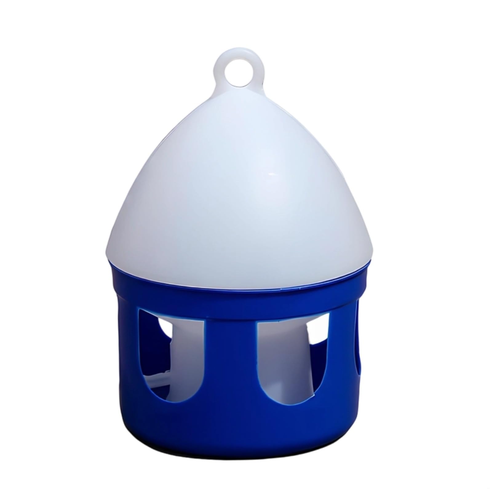 2 recipientes automáticos de agua para palomas, dispensador de agua para pájaros de 2 L con agujeros para beber, diseño fácil de limpiar, nivel de agua azul, para uso en interiores y exteriores