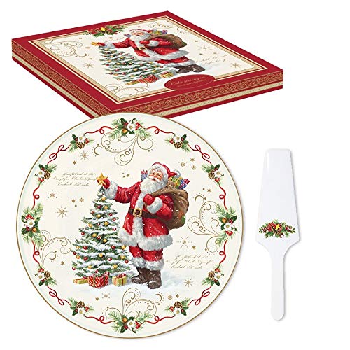 Coffret Plat à Tarte D32 cm avec Pelle en Porcelaine - 1112MAGI - Easy Life