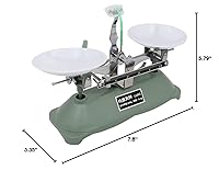 Vista 8 de HHNIULI Lab - Balanza mecánica – Mesa de doble bandeja de equilibrio para laboratorio