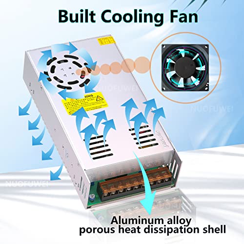 DC 60V 10A 600W Switching Power Supply Adapter 110V AC to 60V DC Converter Power Supply Transformer SMPS for 60Volt Drive Sensor System Lamp Meter Controller Servos Electric Motor3