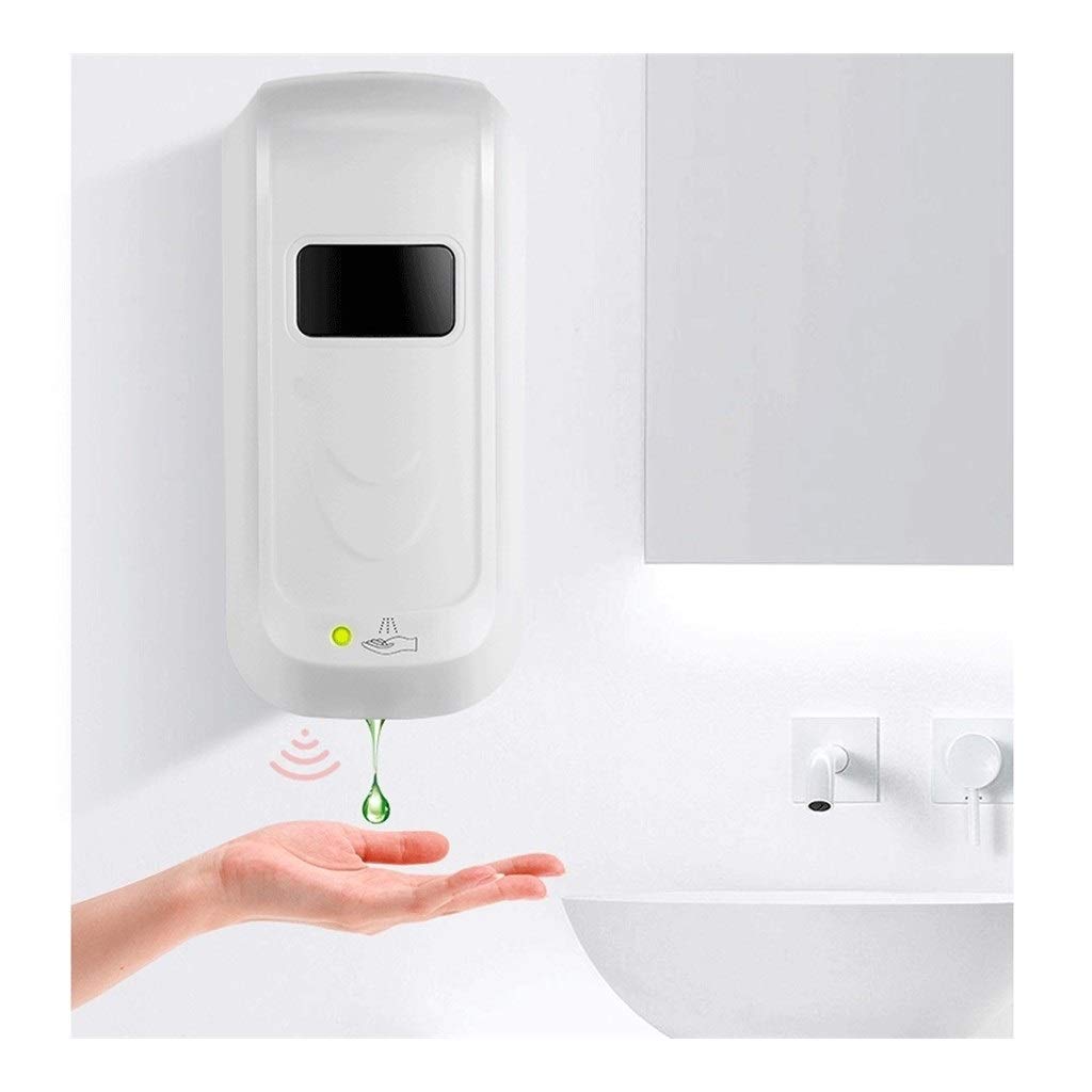 MYBA Dozownik mydła dozownik mydła 1000 ml montowany na ścianie automatyczny dozownik mydła w płynie dozownik mydła dozownik mydła pompa pojemnik na mydło Fgyhty
