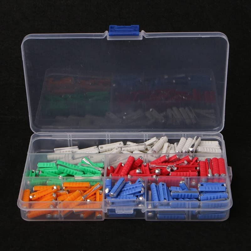 200Pcs 5A 8A 10A 16A 25A Ceramic Continental Car Fuse Set Bullet Classic 97BB