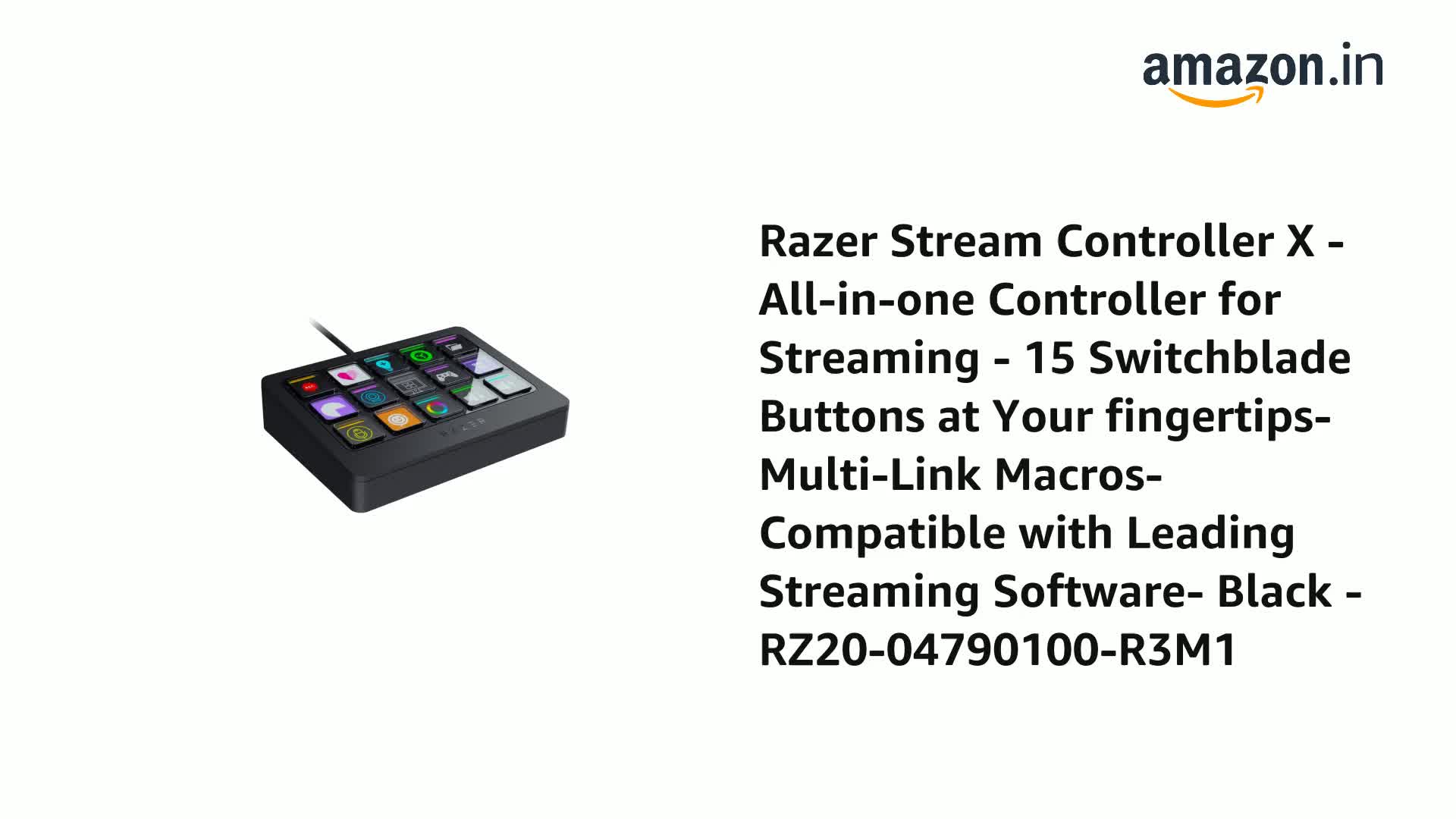 新品 未開封 razer Stream Controller Amazon.com: Razer Stream Controller: All-In-One Keypad for