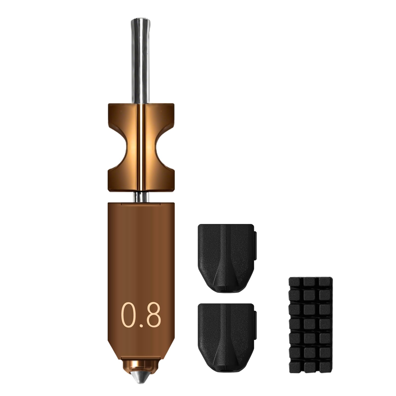 2.0 Version Integrated 0.8mm Adventurer 5X Nozzle Kit for Flashforge AD5X 3D Printer Hotend Heating Block Component with 2 Silicone Socks and 1 Nozzle