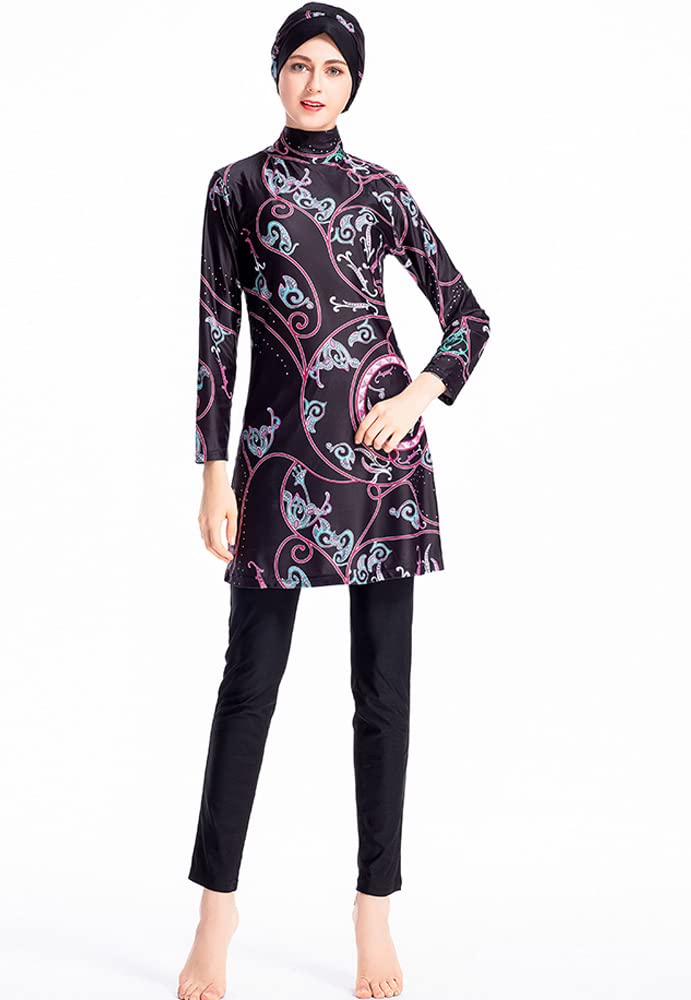 NaLatia Burkini Bademode Muslimische - Volle Abdeckung Schwimmanzug Mit Hut Für Frauen 2025