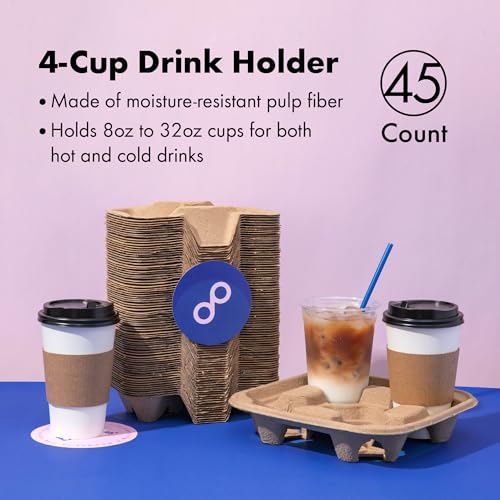 Fmp Brands FMP300188 4 Cup Disposable Drink Carrier Trays thumb #2