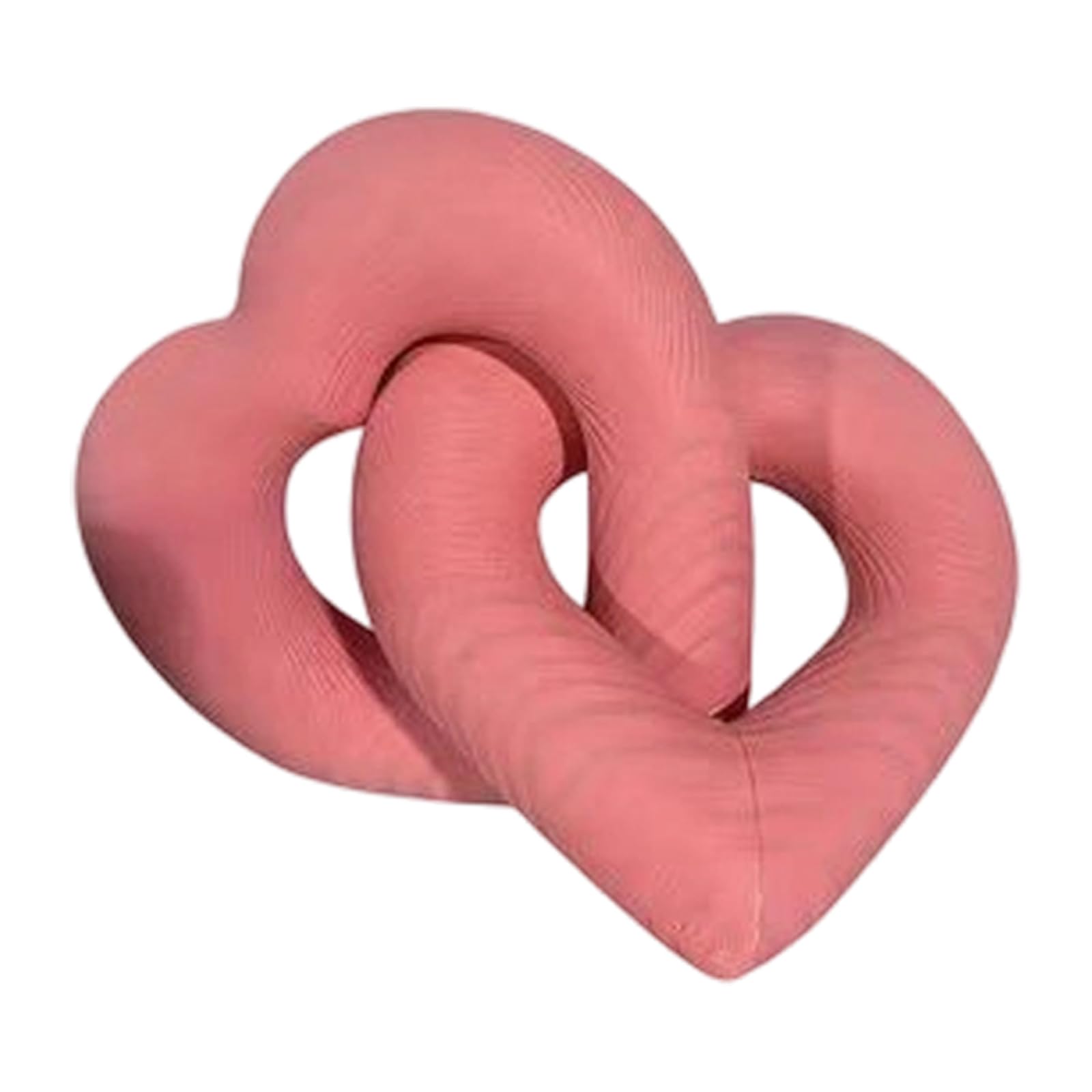 Avejjbaey Interlocks Heart Joined Together,Gift on Valentines,Engagement Wedding,Interlinked Heart Desktop Decors for Home Wooden Interlocks