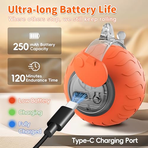 UPSKY Interactive Cat Toy, Smart Moving Cat Ball Toys for Indoor Cats - Image 4