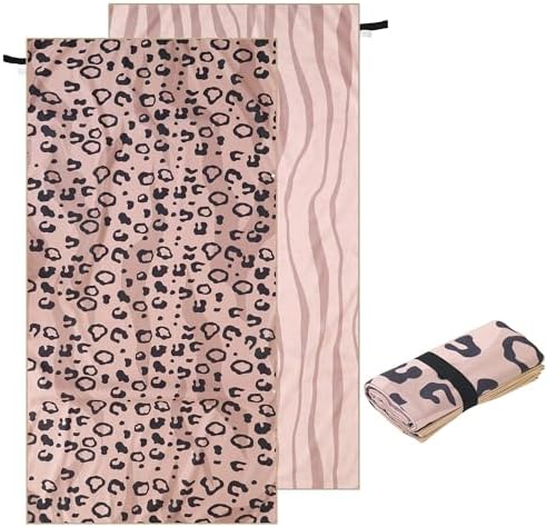 ELAKIRI Mikrofaser Strandtuch XXL 180x90cm - Microfaser Badetuch Groß Leicht Weich & Saugfähig - Reisehandtuch Schnelltrocknend - Leo Handtuch Geeignet als Strandhandtuch,Saunatuch