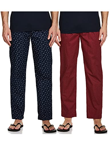 Image of Amazon Brand - Symbol Men's Printed Regular Fit Pyjamas (Pack of 2) Pajama Bottom