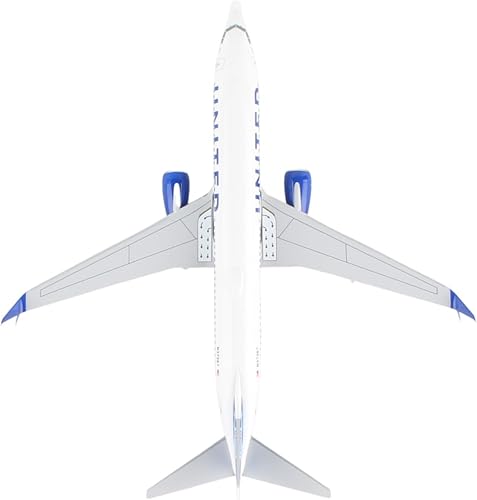 Miniatura 8 de Daron SkyMarks B737-800 1/100 United 2019 Nueva librea (cimitaras) con soporte de madera