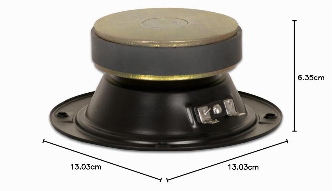 Goldwood Sound - Altavoz de polimica de 120 W, 8 Ohm, Rango Medio, Color Negro (GM-85/8)