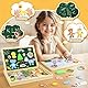COOLJOY 120+ Stück Magnetspiel Spielzeug Ab 3 Jahre, Doppelseitige Magnettafel,Montessori Spielzeug Ab 2 3 Jahre,Holzpuzzle Doppelseitiger, Geschenk Ab 2 3 Jahre Mädchen Und Jungen