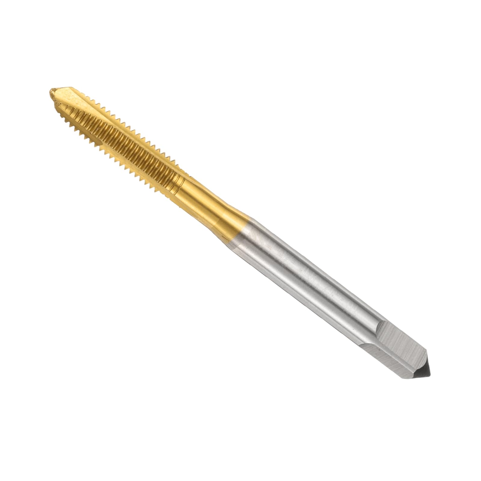 QUARKZMAN 10-32 Unf B2 Punta a Spirale per Filettatura, Maschio per Filettatura Attrezzo Maschiatura, Acciaio Alta Velocità Rivestito Titanio 6542 Punte per Maschiatura Macchina