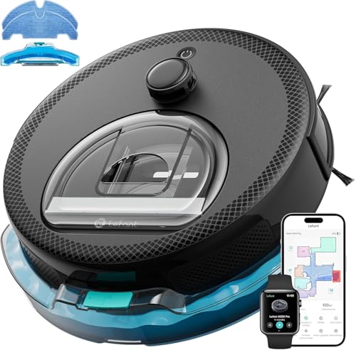 Image of Lefant M330 Pro Robot Vacuum Cleaner with Mopping, Zero Tangle Brush, LiDAR Navigation, Editable Map, Smart Carpet Detection, No-Go Zone, WiFi App /Alexa /GH Control, 6000Pa Suction, Ideal for Pet Hair