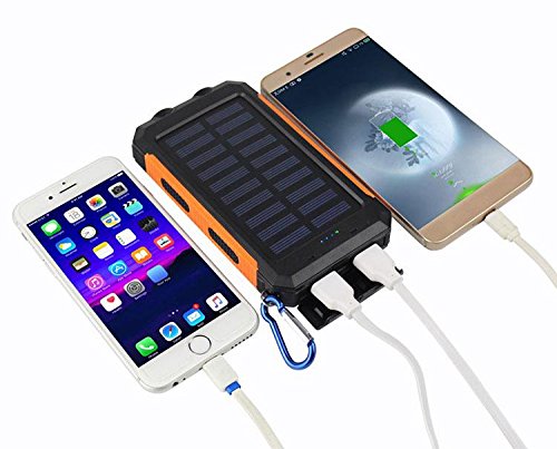 Eversource 10000 mAh Solar Power Bank, Batteria