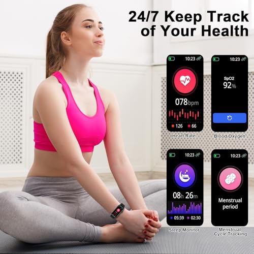 Smart Watch for Men Women, 24/7 Healthy Fitness Tracker, 2025 HD 1.47" Fitness Watch with Sleep Monitor, Heart Rate/SpO2/24+ Sports/Step Tracker/150+ Watch Faces Activity Trackers for Android, iOS - Image 6