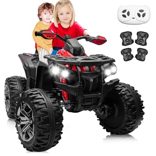 JOYRACER 24V 2 Seater Kids ATV 4 Wheeler, 4x4 Ride on Toys w/800W Engines, 9AH...