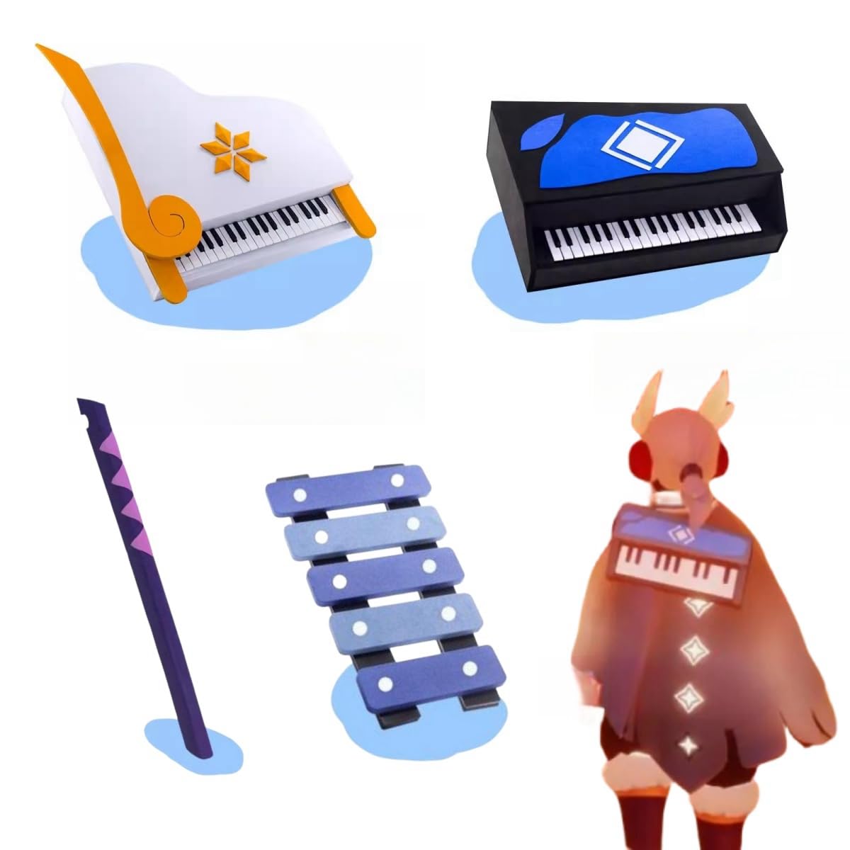 Amazon | Sky星を紡ぐ子どもたち コスプレ道具 楽器 ミニ