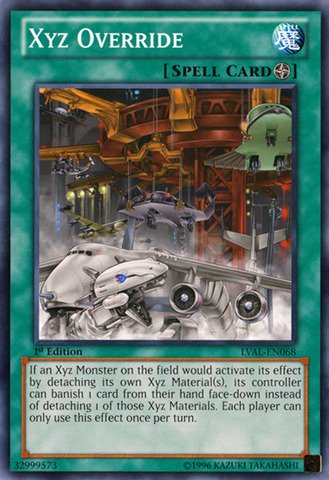 Amazon.com: YU-GI-OH! - Xyz Override (LVAL-EN068) - Legacy of The