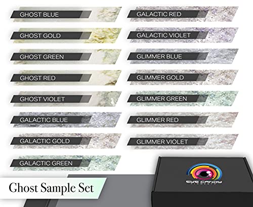Eye Candy Pigments Ghost Interference Mica Pigment Powder Set - Mica Powder for Epoxy Resin Art - Woodworking - Epoxy Resin - Bath Bombs - Pigment Powder...