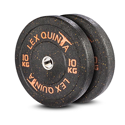 Lex Quinta Blaster Plate orange Set - 2 x 10kg - Vollgummi Bumper Plates...