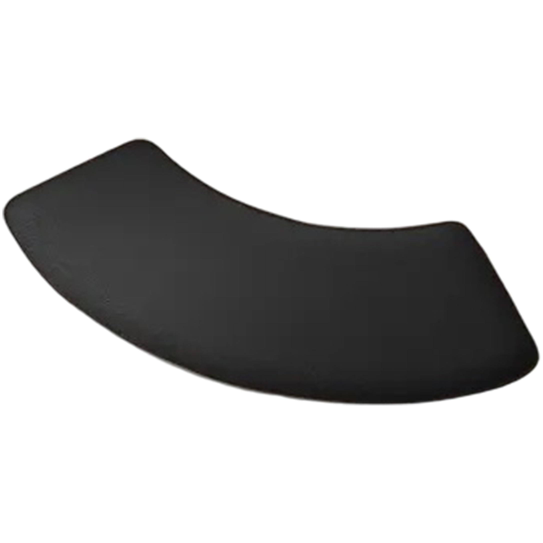 PithCogent Curved Bath Mat, Corner Rug, Curved Bath Mat Fast Absorbent Non-slip Diatomite for Rv Home Hotel Bathroom, Black, 16x24inch