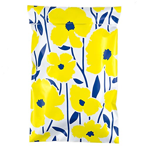 Image of Inspired Mailers - Poly Mailers 6x9-100 Pack - Bold Floral Print - Small Shipping Bags - 6x9 Polymailers - 6x9 Poly Bags for Shipping - Poly Shipping Bags 6x9 Mailers