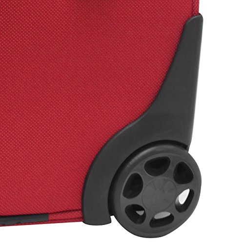 Traveler's Choice Conventional II Softside Expandable Rugged Rolling Upright Suitcase, Lightweight Travel Luggage, Red… - Image 4