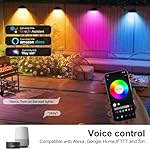 Linkable Flood Lights Outdoor 180W RGBCW Color Changing LED Floodlight – APP & RF Control, 2700K-6500K Tunable White, 50 Modes Music Sync, Wall Washer for House, Yard, Christmas Party - Image 5
