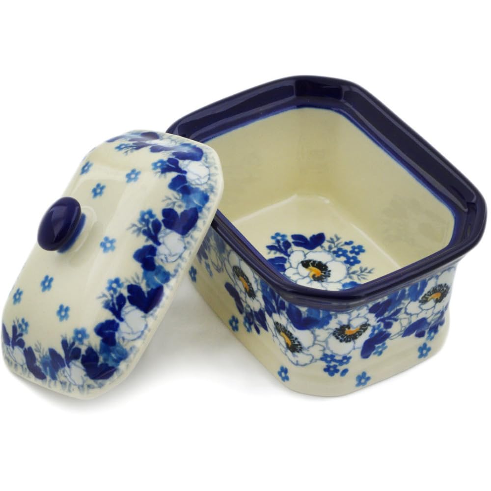 Authentic Polish Pottery Mini Cake Box 4