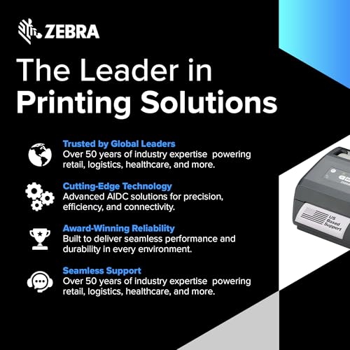 Zebra ZD421 Direct Thermal USB 203 dpi | ZD4A042-D01M00EZ 4 inch Width | No Thermal Ribbon Required