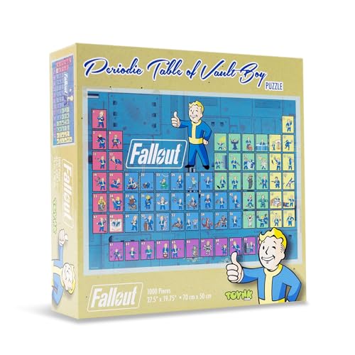 Rompecabezas Fallout Periodic Table of Vault Boy de 1000 piezas para adultos | 28 x 20 pulgadas miniatura 2