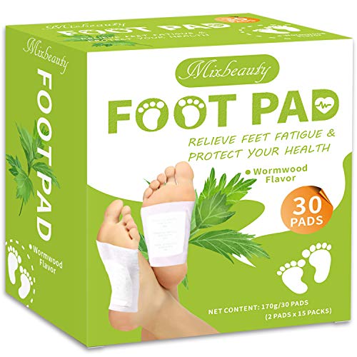 Mixbeauty Foot Pads, Cleansing Foot Pad for Foot Care, Sleep Improvement, Pain Relief, Fatigue and Stress Relief, Energy Booster, Odor Eliminator (2 in 1)