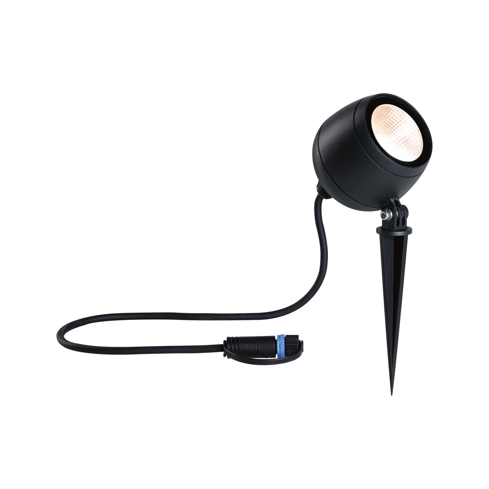 Paulmann 94775 Plug & Shine LED Garden floodlight Kikolo IP65 7,2W 460lm dimmable 261mm Anthracite Plastic/Aluminium 3000K Outdoor luminaire