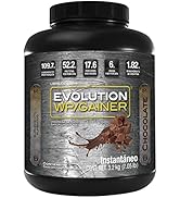 EVOLUTION, Proteína de Suero de Leche con Carbohidratos, WP Gainer, 3200 GR (Sabor Chocolate)