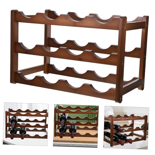 Soporte para botellas de vino en bambú miniatura 5